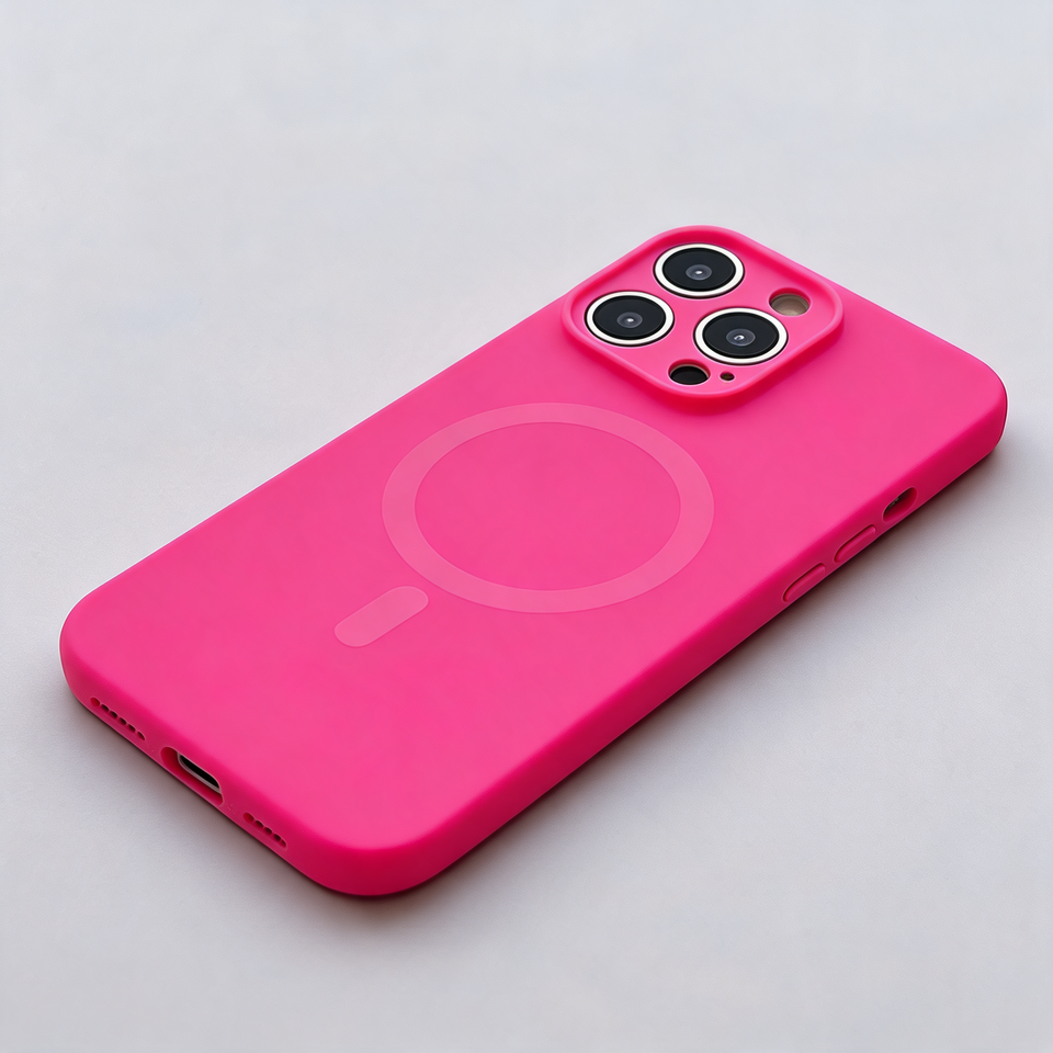 Bright Neon Silicone MagSafe iPhone Case – Vibrant Colours, Slim and Protective side buttons and port cutouts