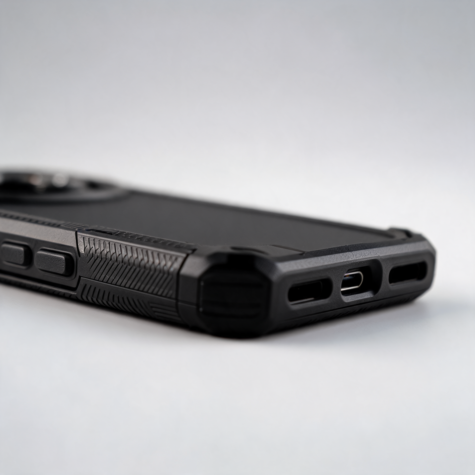 Tough Magsafe Shockproof Heavy Duty Protection Apple iPhone Case with Kickstand Cover side buttons and port cutouts