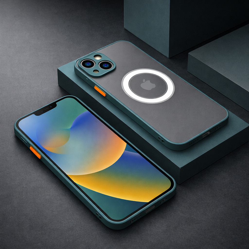 Shockproof Matte Magsafe Apple iPhone Case