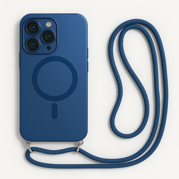 Crossbody Lanyard Magsafe Case For iPhone - Blue