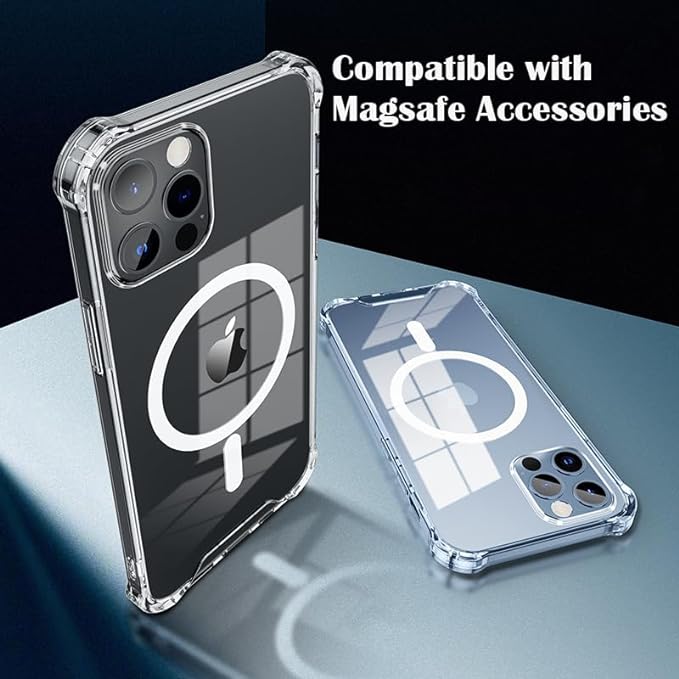 Clear MagSafe iPhone Case | No Yellowing | Ultra Strong Magnet