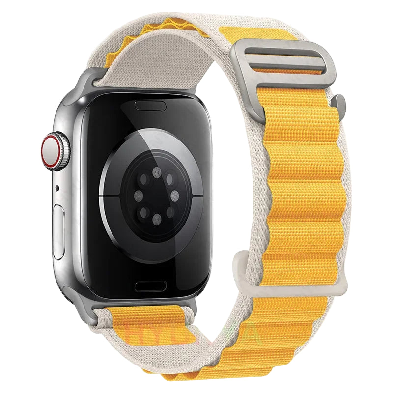 Yellow & White Alpine Strap for Apple Watch