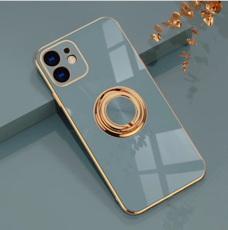 Luxury Plating Ring Holder Phone Case For iPhone - Case Monkey