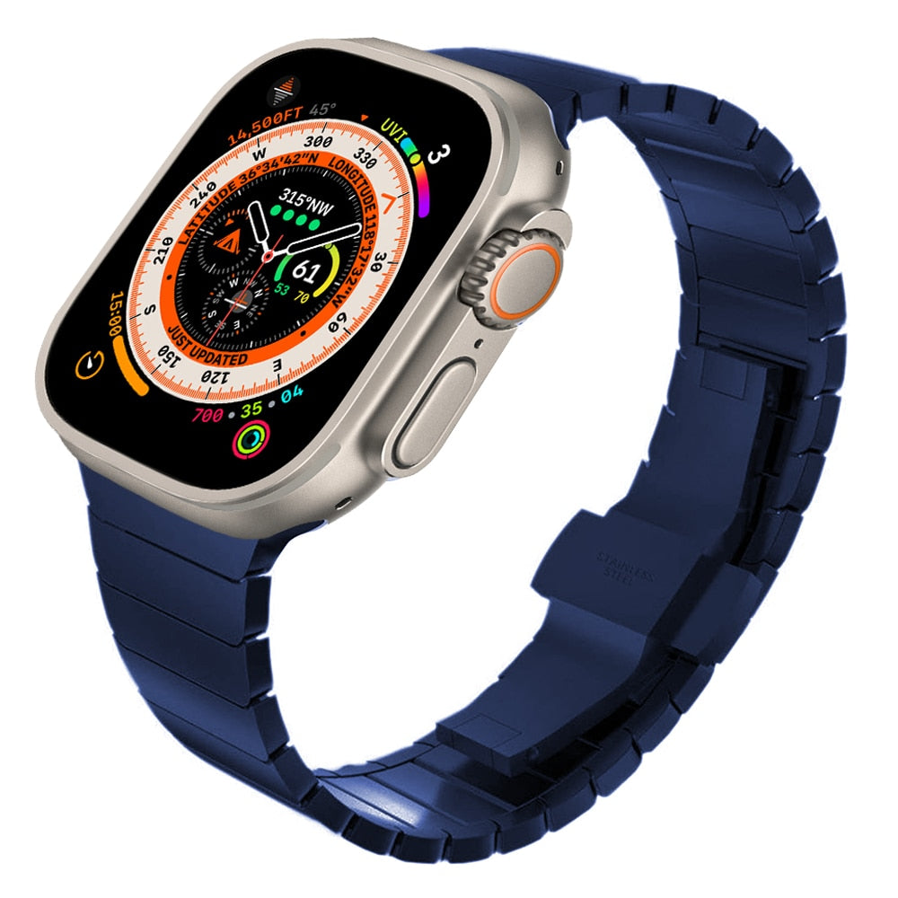 Blue Link Bracelet Watch Strap for Apple Watch