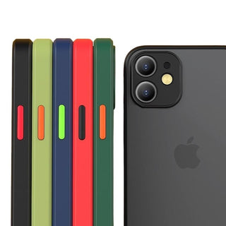 Shockproof Matte Silicone Bumper Phone Case For iPhone - Case Monkey