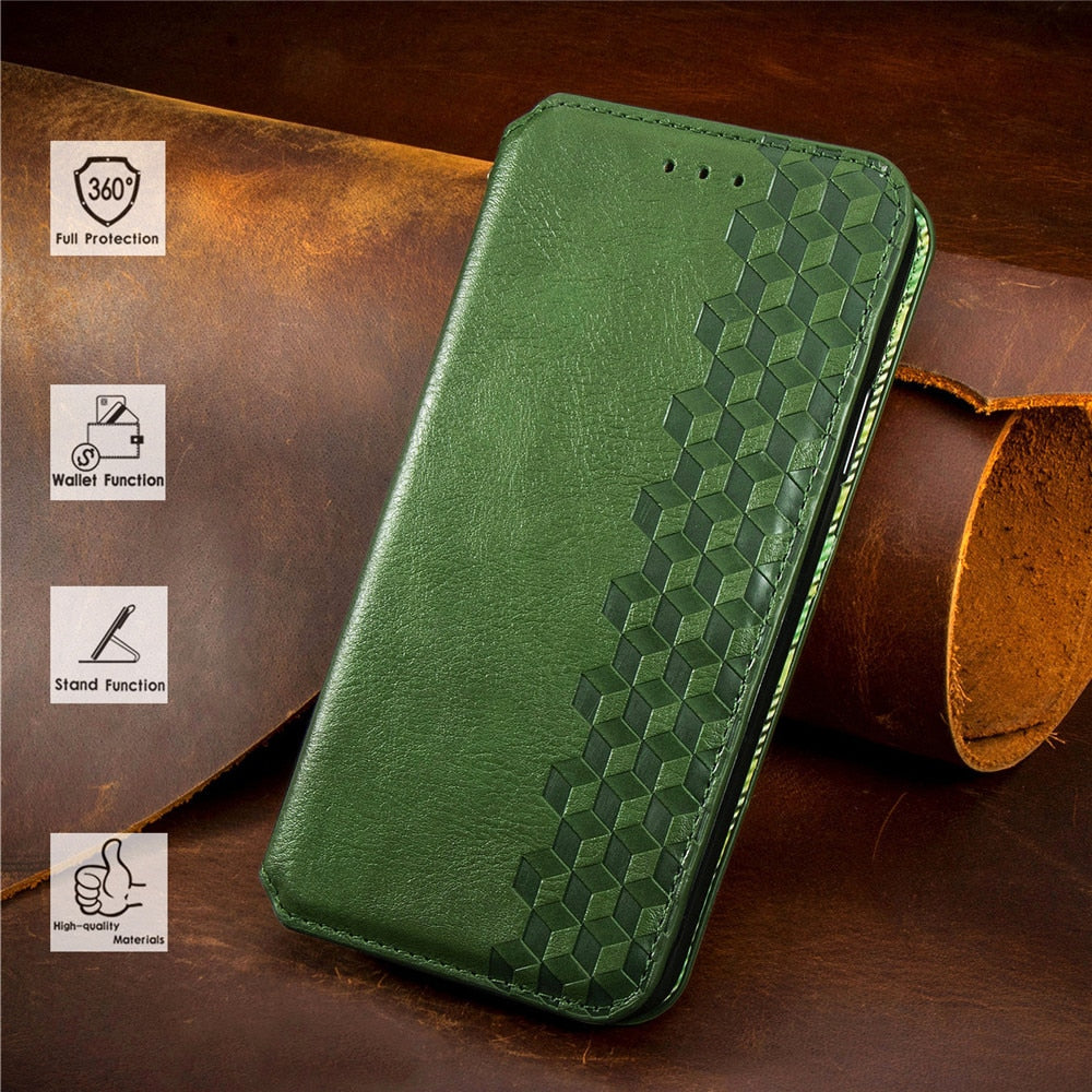 Luxury Leather Flip/Wallet Style Case For iPhone – Case Monkey