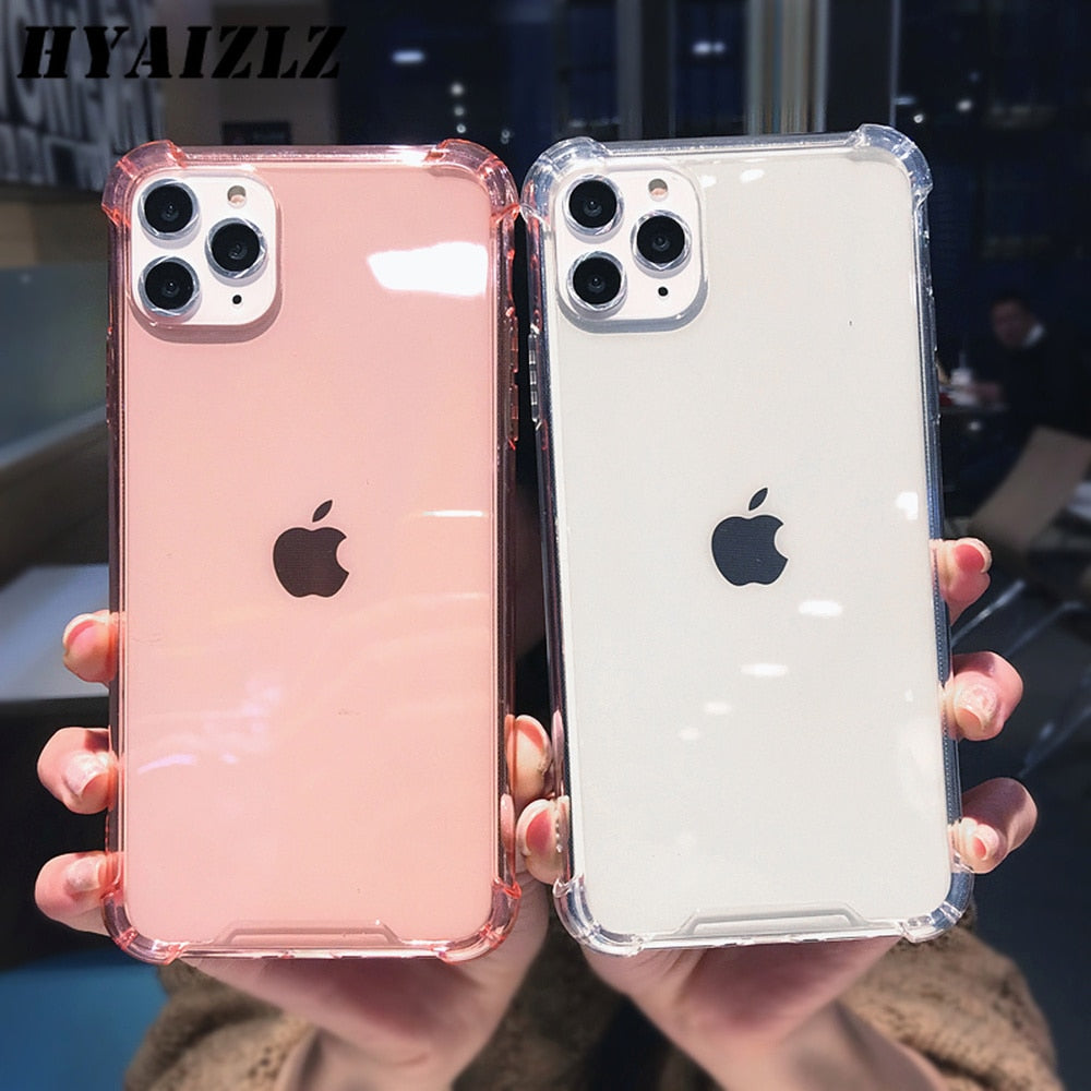 Colour Transparent Shockproof Silicone Case for iPhone - Case Monkey