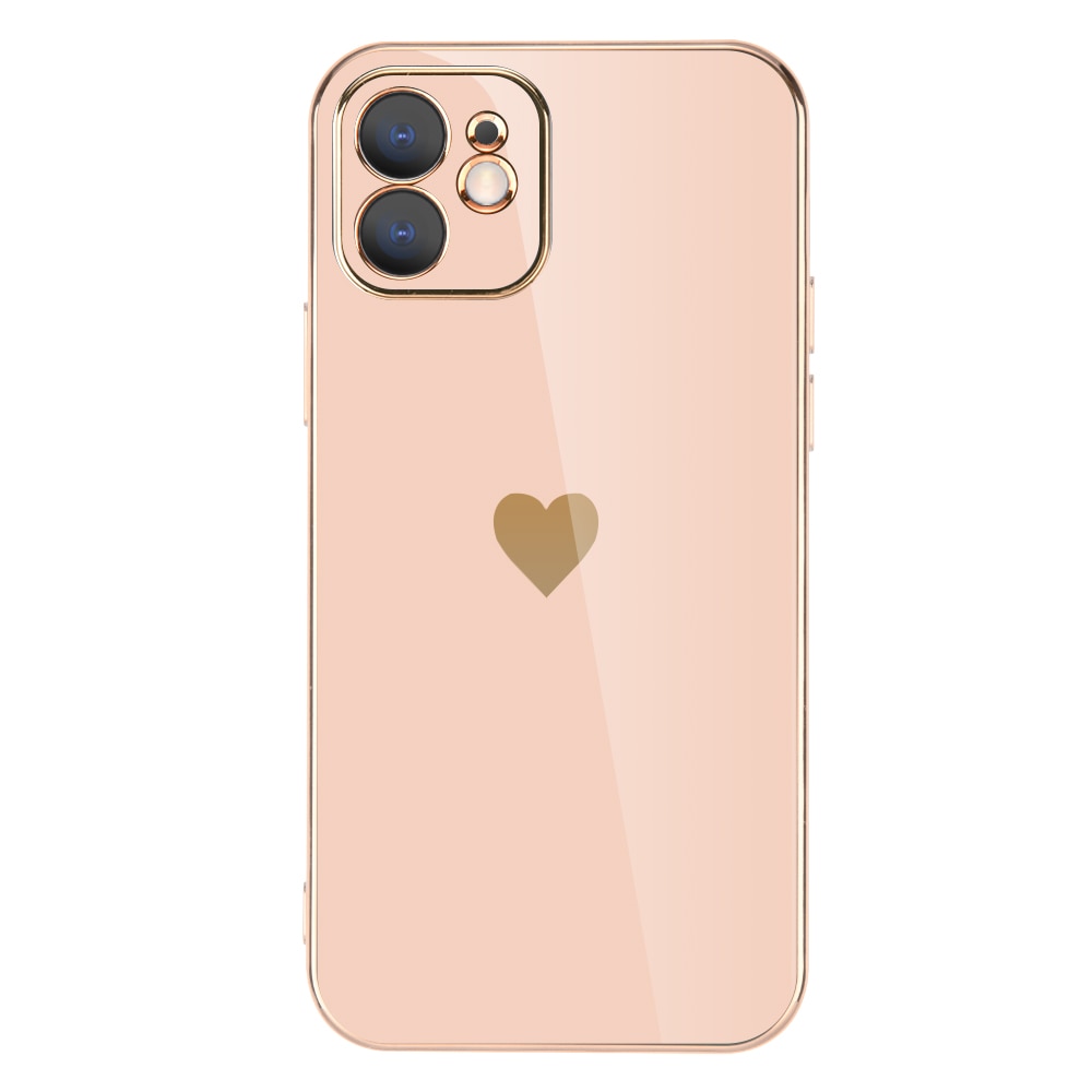 Full Lens Protection Plated Heart Phone Case For iPhone - Case Monkey