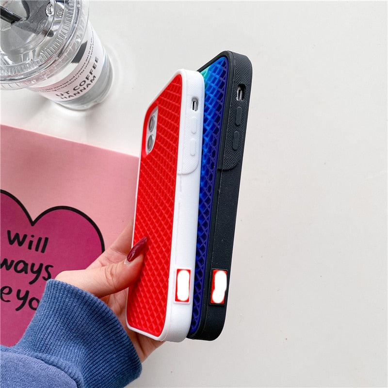 Waffle Silicone Grip Sports Phone Case For iPhone - Case Monkey