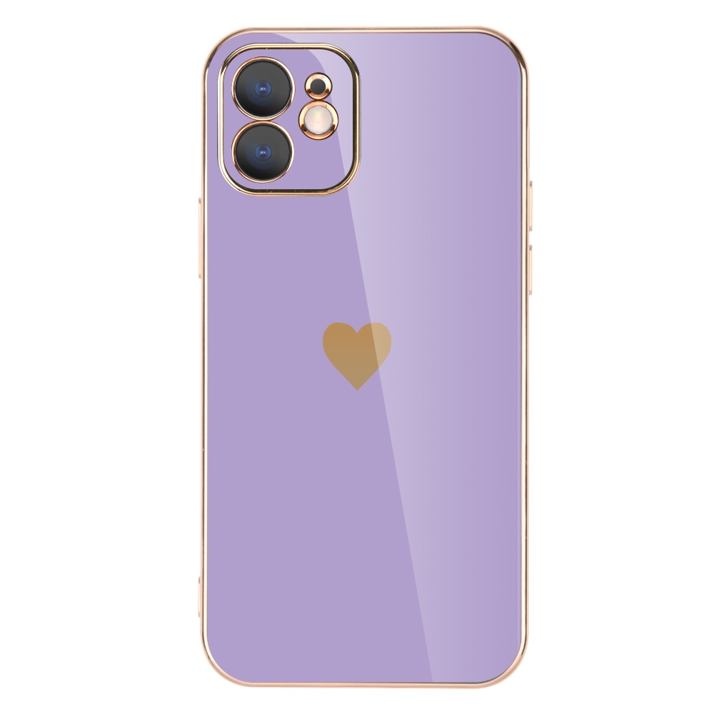 Full Lens Protection Plated Heart Phone Case For iPhone - Case Monkey