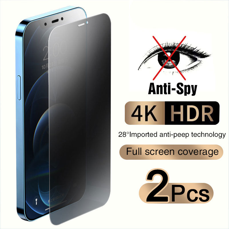 Full Cover Anti-Spy Screen Protector For iPhone no