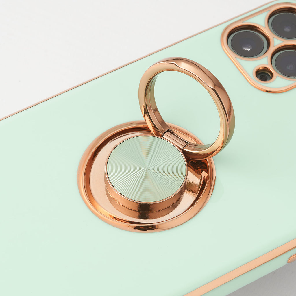 Luxury Plating Ring Holder Phone Case For iPhone - Case Monkey