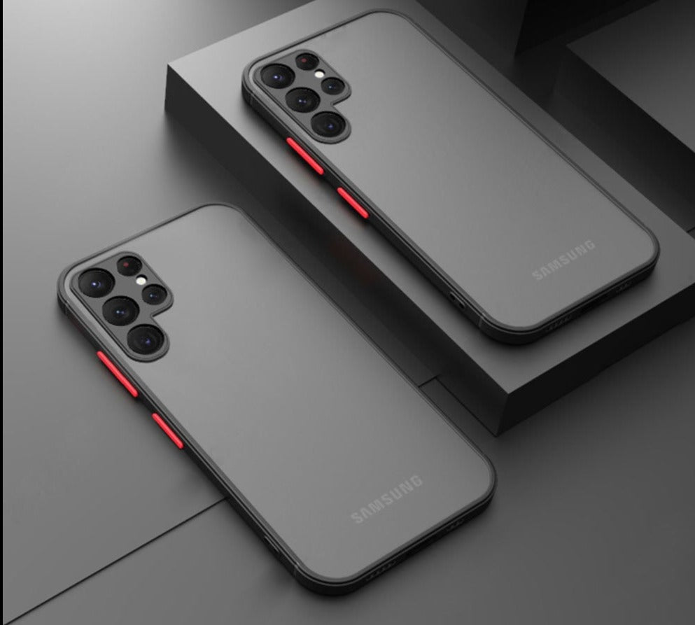 Luxury Shockproof Matte Silicone Phone Case For Samsung