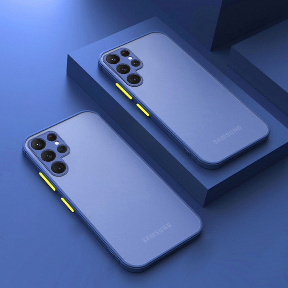 Luxury Shockproof Matte Silicone Phone Case For Samsung