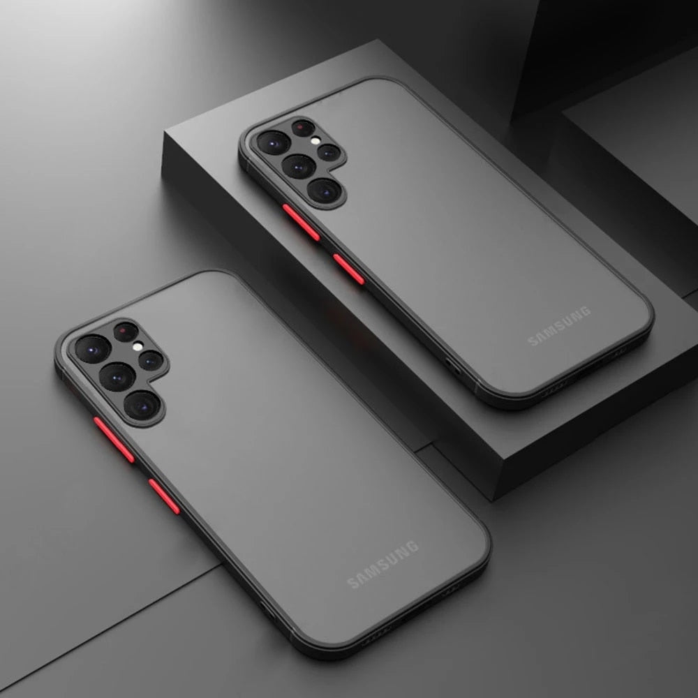 Luxury Shockproof Matte Silicone Phone Case For Samsung