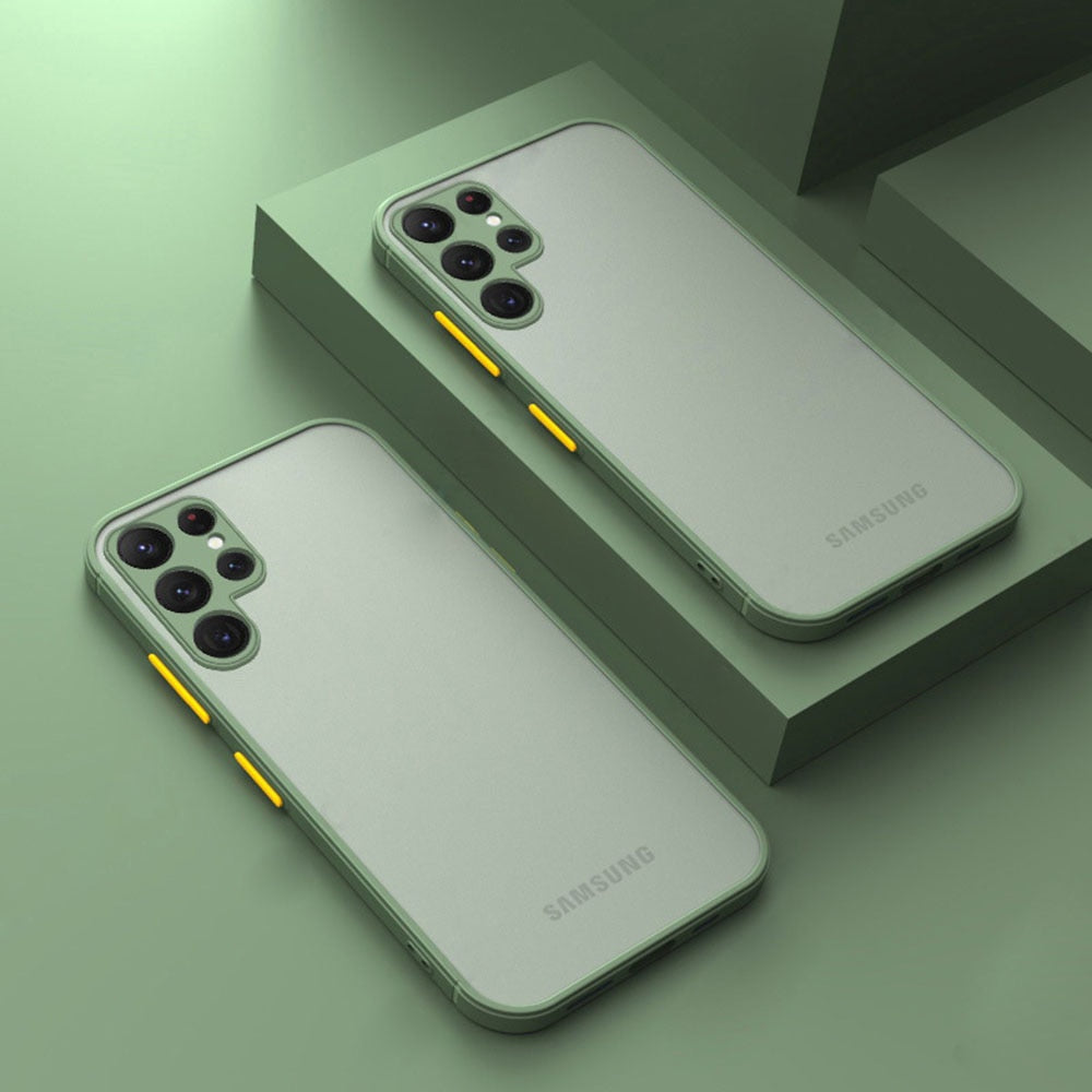 Luxury Shockproof Matte Silicone Phone Case For Samsung