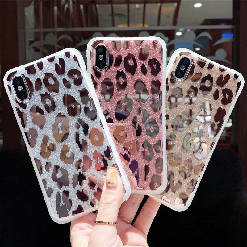 Mirrored Leopard Print Phone Case - Case Monkey
