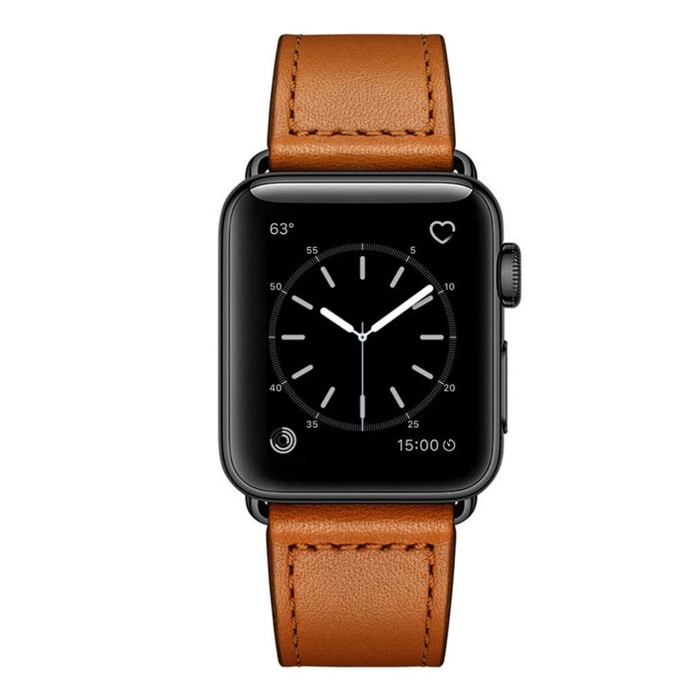 100% Genuine Leather Strap for Apple Watch - Case Monkey