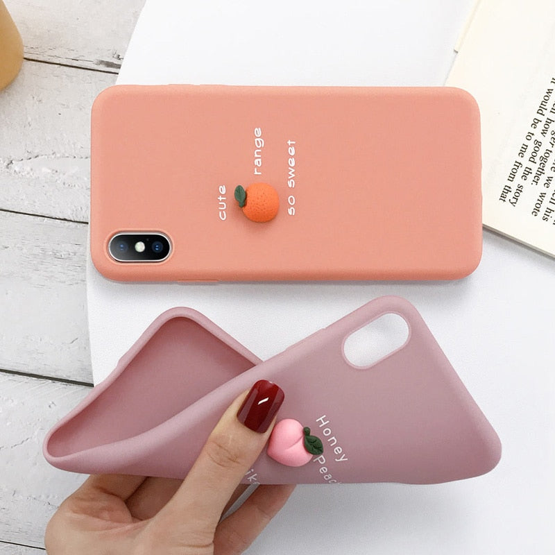 3D Fruit Peach Phone Case - Case Monkey