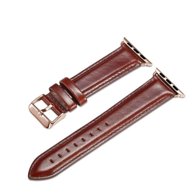 Genuine Leather Watch Band For Apple Watch - Case Monkey