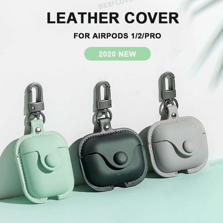 Leather Case Cover For Airpods - Case Monkey