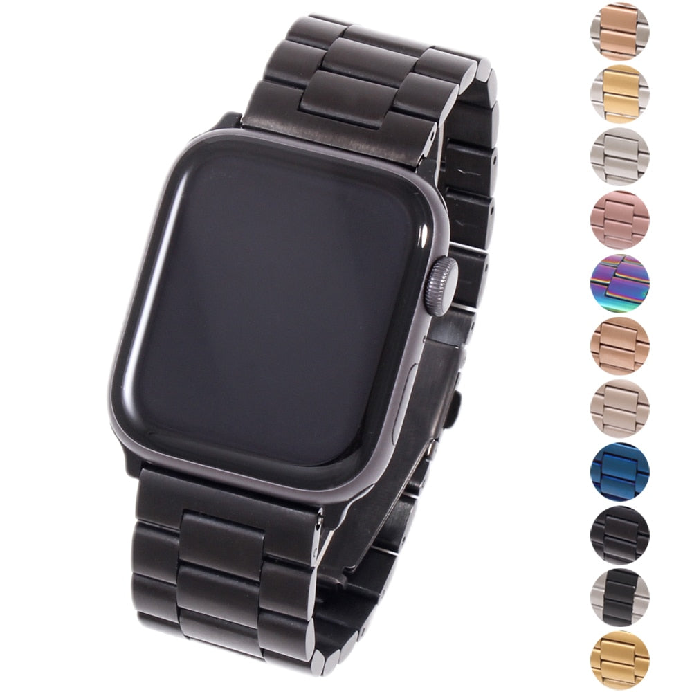 Stainless steel sales apple watch case