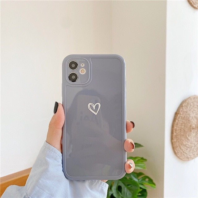 Candy Colours Love Heart Phone Case For iPhone - Case Monkey