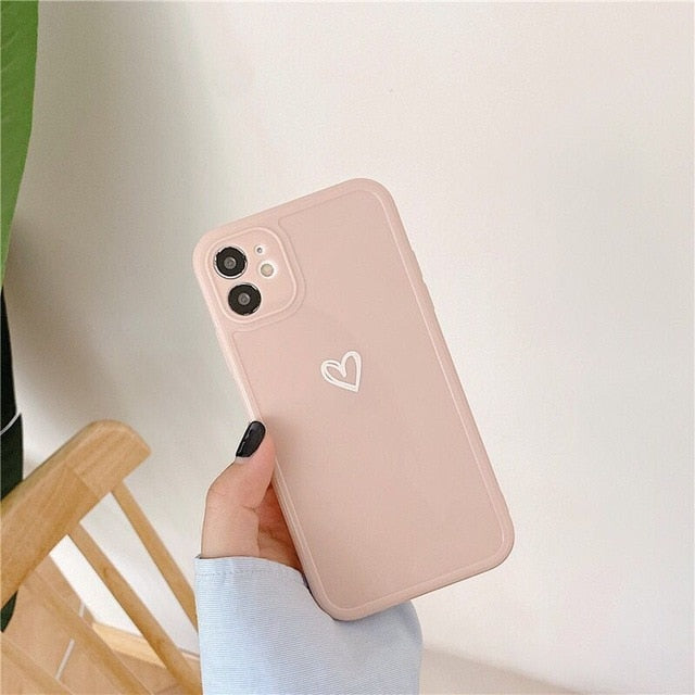 Candy Colours Love Heart Phone Case For iPhone - Case Monkey