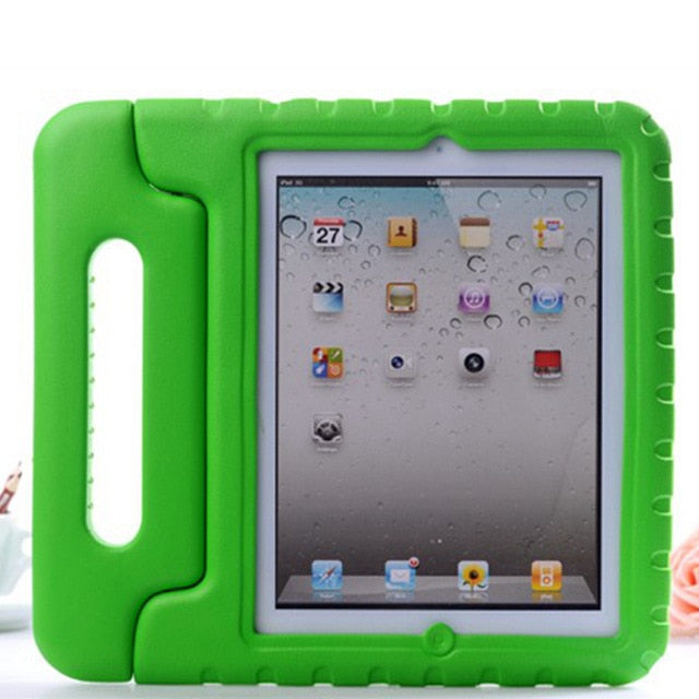 Kids Shockproof Case for Apple iPad 2, 3, & 4 with Handle & Stand - Case Monkey