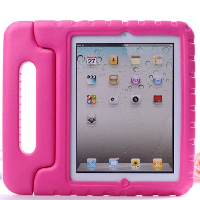 Kids Shockproof Case for Apple iPad 2, 3, & 4 with Handle & Stand - Case Monkey