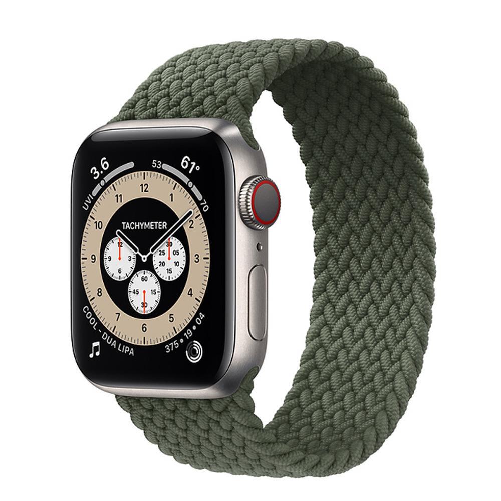 Green Nylon Elastic Strap for Apple Watch All Series - Case Monkey