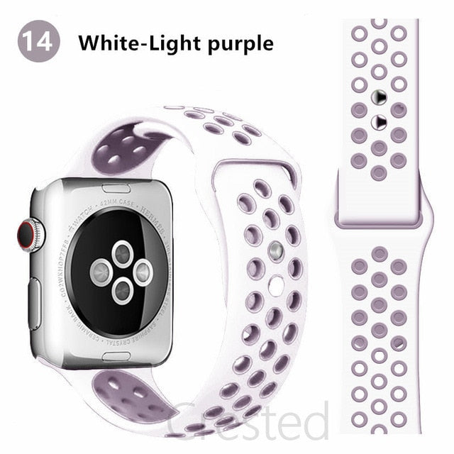 Breathable Silicone Strap For Apple Watch - Case Monkey