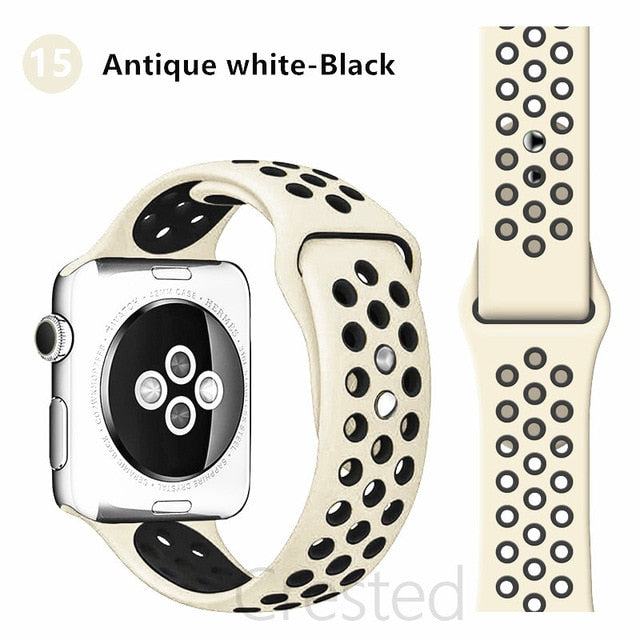 Breathable Silicone Strap For Apple Watch - Case Monkey