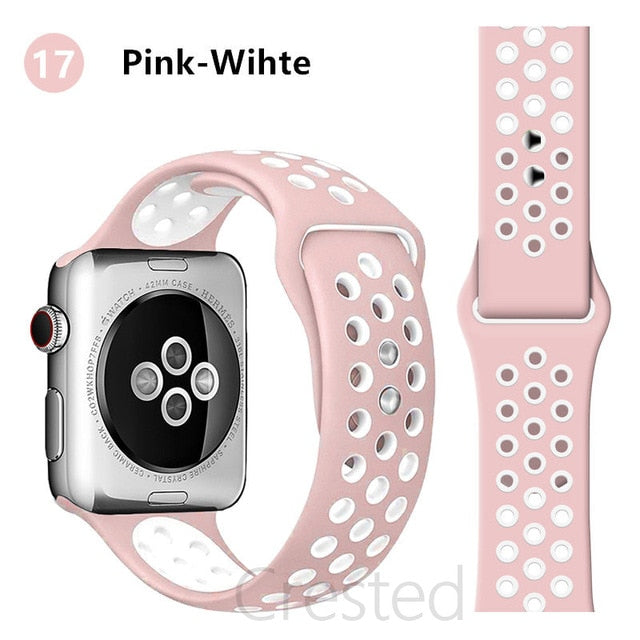 Breathable Silicone Strap For Apple Watch - Case Monkey