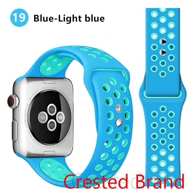 Breathable Silicone Strap For Apple Watch - Case Monkey