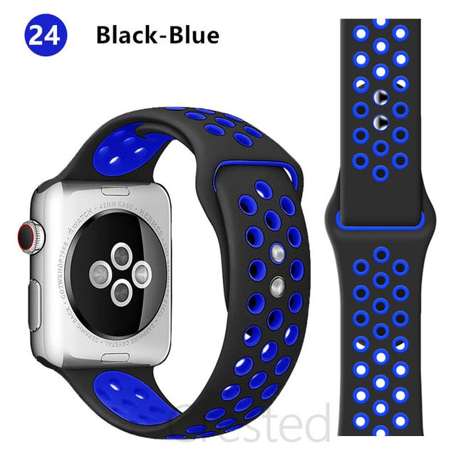 Breathable Silicone Strap For Apple Watch - Case Monkey