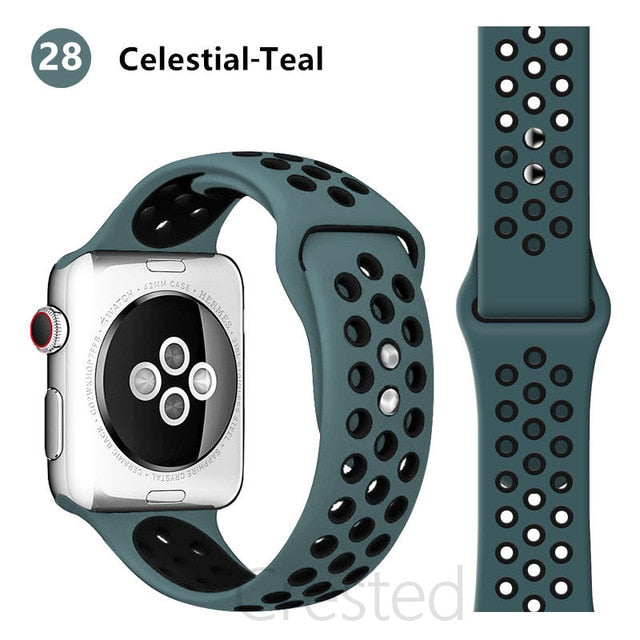 Breathable Silicone Strap For Apple Watch - Case Monkey