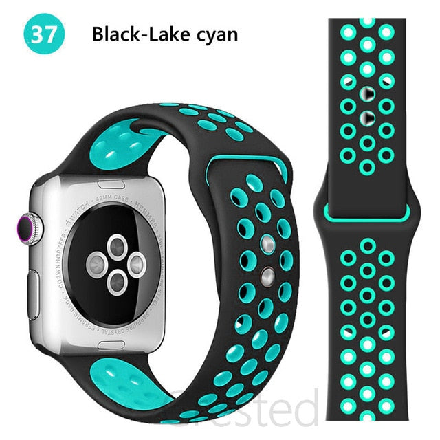 Breathable Silicone Strap For Apple Watch - Case Monkey