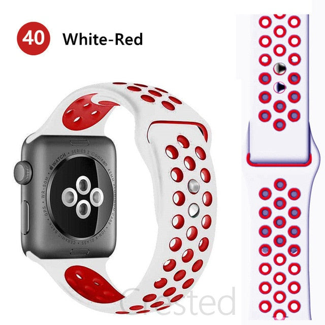 Breathable Silicone Strap For Apple Watch - Case Monkey