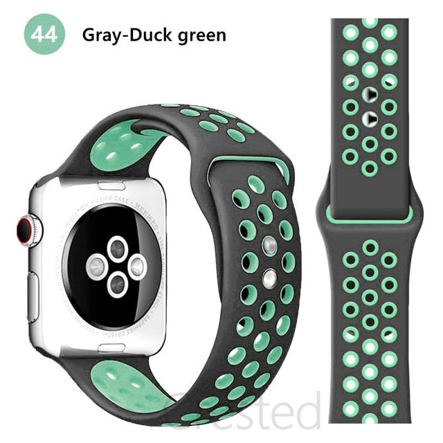 Breathable Silicone Strap For Apple Watch - Case Monkey