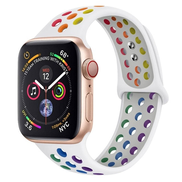 Breathable Silicone Strap For Apple Watch - Case Monkey