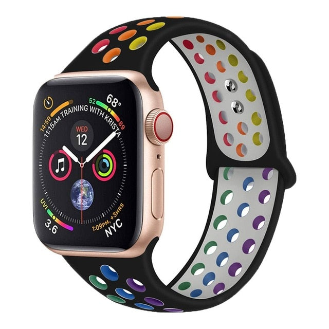 Breathable Silicone Strap For Apple Watch - Case Monkey