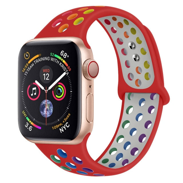 Breathable Silicone Strap For Apple Watch - Case Monkey