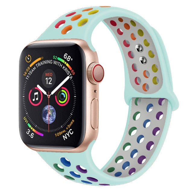 Breathable Silicone Strap For Apple Watch - Case Monkey