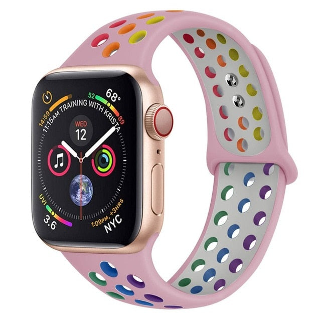 Breathable Silicone Strap For Apple Watch - Case Monkey