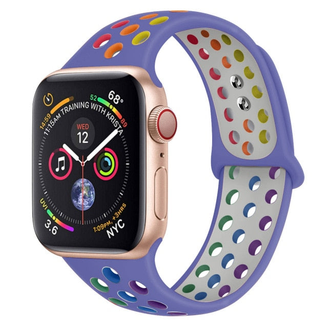 Breathable Silicone Strap For Apple Watch - Case Monkey