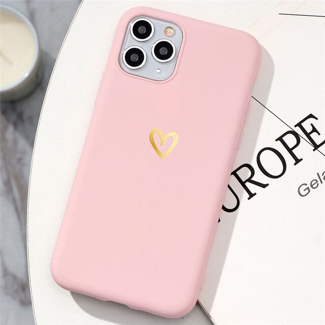 Love Heart Matte Phone Case For Huawei Phones - Case Monkey