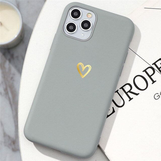 Love Heart Matte Phone Case For Huawei Phones - Case Monkey