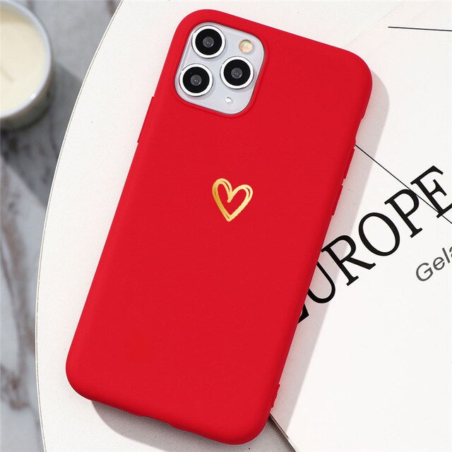 Love Heart Matte Phone Case For Huawei Phones - Case Monkey