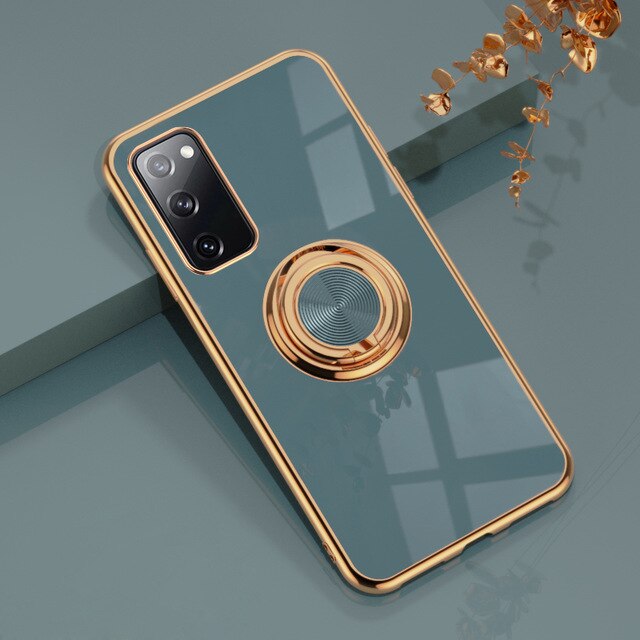 Luxury Plating Pop Socket Phone Case For Samsung - Case Monkey